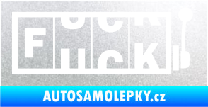 Samolepka Fuck kasino pískované sklo
