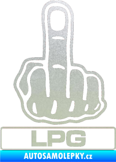 Samolepka Fuck off LPG pískované sklo