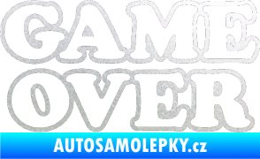 Samolepka Game over nad sebou 001 pískované sklo