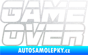 Samolepka Game over nad sebou 002 pískované sklo