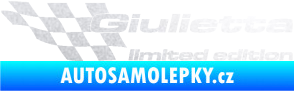 Samolepka Giulietta limited edition levá pískované sklo