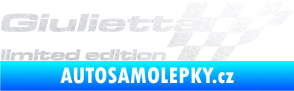 Samolepka Giulietta limited edition pravá pískované sklo