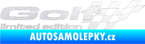 Samolepka Golf limited edition pravá pískované sklo