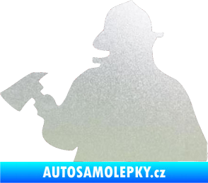 Samolepka Hasič 004 levá pískované sklo