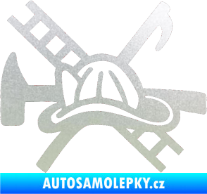 Samolepka Hasič 005 levá pískované sklo