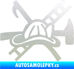 Samolepka Hasič 005 pravá pískované sklo