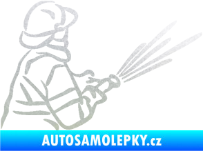 Samolepka Hasič 015 pravá pískované sklo