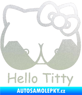 Samolepka Hello Titty pískované sklo