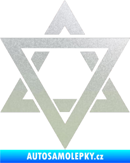 Samolepka Hexagram pískované sklo