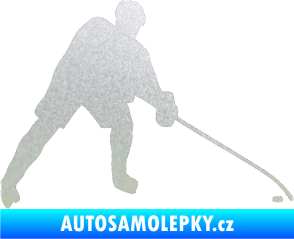 Samolepka Hokejista 002 pravá pískované sklo