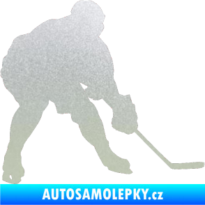 Samolepka Hokejista 016 pravá pískované sklo