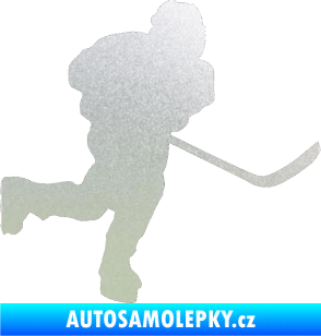 Samolepka Hokejista 017 pravá pískované sklo