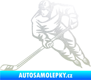Samolepka Hokejista 030 levá pískované sklo