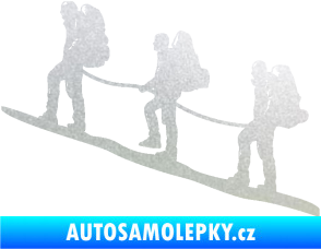 Samolepka Horolezci levá pískované sklo