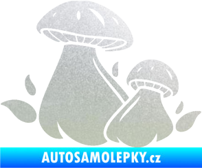 Samolepka Houby 002 levá pískované sklo