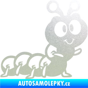 Samolepka Housenka 002 pravá pískované sklo