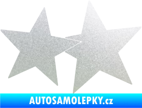 Samolepka Hvězdy 002 pravá spojené pískované sklo