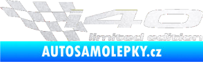 Samolepka i40 limited edition levá pískované sklo