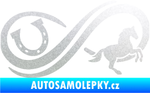 Samolepka Infinity 005 pravá koník s podkovou pískované sklo