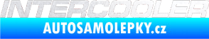 Samolepka Intercooler pískované sklo