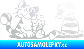 Samolepka Interiér 010 levá kočičky pískované sklo