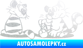 Samolepka Interiér 010 pravá kočičky pískované sklo