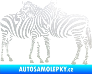 Samolepka Interiér 019 levá zebry pískované sklo