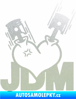 Samolepka JDM heart  pískované sklo
