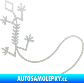 Samolepka Ještěrka 007 levá pískované sklo