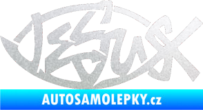 Samolepka Jesus rybička 001 křesťanský symbol pískované sklo
