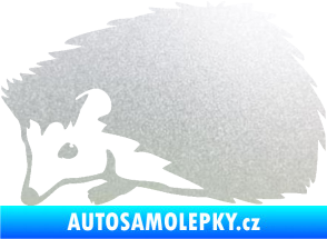 Samolepka Ježek 002 levá pískované sklo