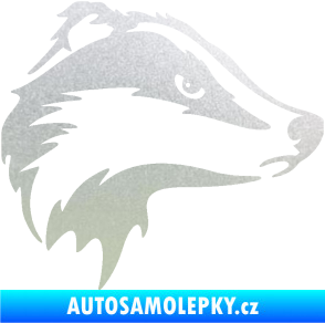 Samolepka Jezevec 002 pravá pískované sklo