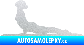 Samolepka Jóga 004 levá pískované sklo