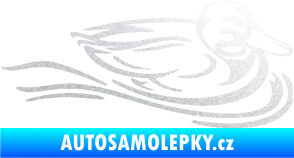 Samolepka Kachna 003 pravá ve vodě pískované sklo