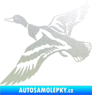 Samolepka Kachna divoká 001 levá kačer pískované sklo