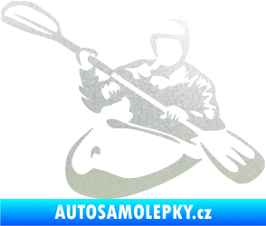 Samolepka Kajakář 004 levá pískované sklo