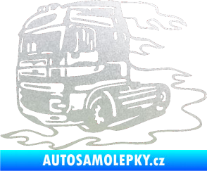 Samolepka Kamion 003 levá nákladní auto pískované sklo