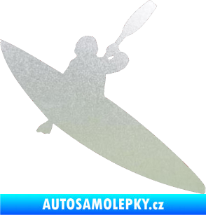 Samolepka Kanoista 001 pravá pískované sklo