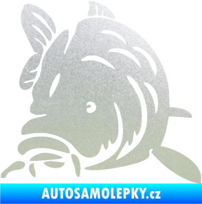 Samolepka Kapr 002 levá pískované sklo
