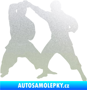 Samolepka Karate 013 pravá souboj pískované sklo