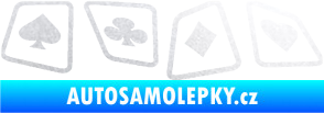 Samolepka Karty 001 pískované sklo