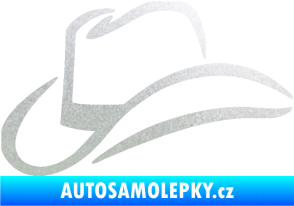 Samolepka Klobouk 002 levá pískované sklo