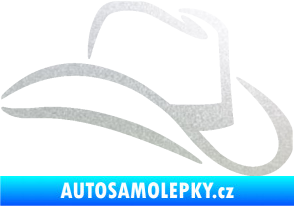 Samolepka Klobouk 002 pravá pískované sklo