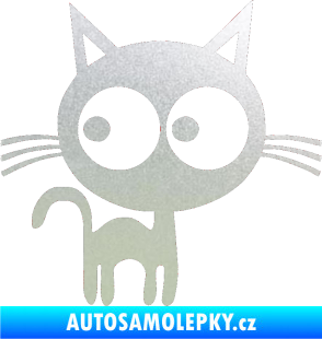 Samolepka Kočička 001 pravá pískované sklo
