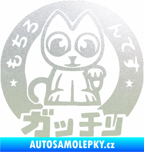 Samolepka Kočička lucky cat JDM 002  pískované sklo
