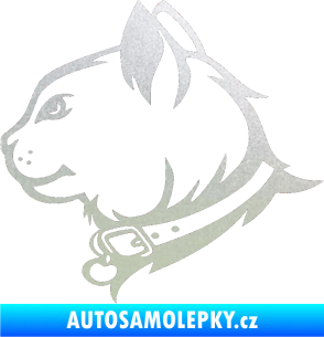 Samolepka Kočka 003 levá pískované sklo