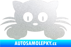 Samolepka Kočka 007 levá pískované sklo