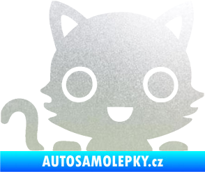 Samolepka Kočka 014 levá kočka v autě pískované sklo