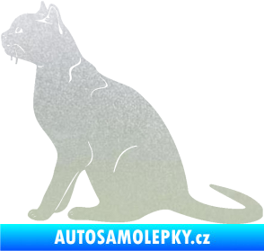 Samolepka Kočka 021 levá pískované sklo