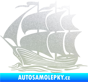 Samolepka Koráb 002 levá pískované sklo